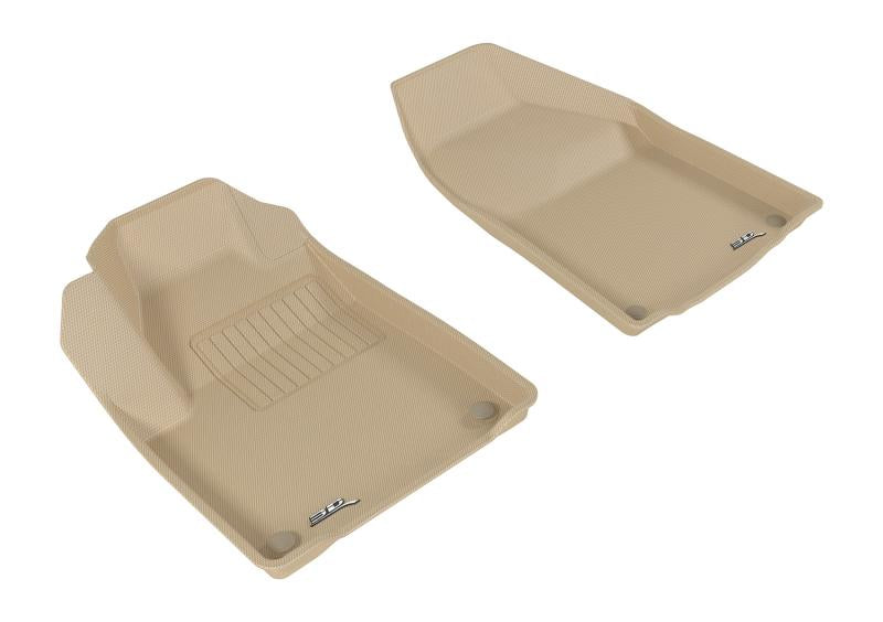 3D MAXpider 2015-2020 Jeep Cherokee Kagu 1st Row Floormat - Tan L1JP01511502 Main Image