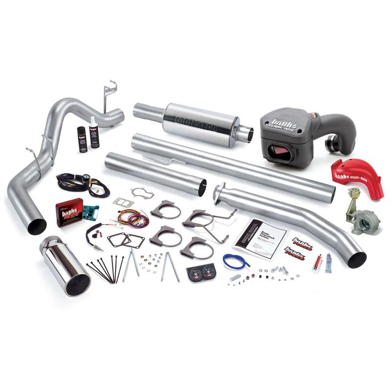 Banks Power 01 Dodge 5.9L 245Hp Ext Cab PowerPack System - SS Single Exhaust w/ Chrome Tip 49394 Main Image