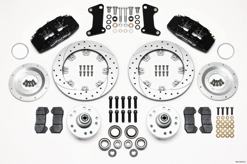 Wilwood Dynapro 6 Front Hub Kit 12.19in Drill-Zinc 67-69 Camaro (*Line Kit Needed*) 140-10510-Z Main Image
