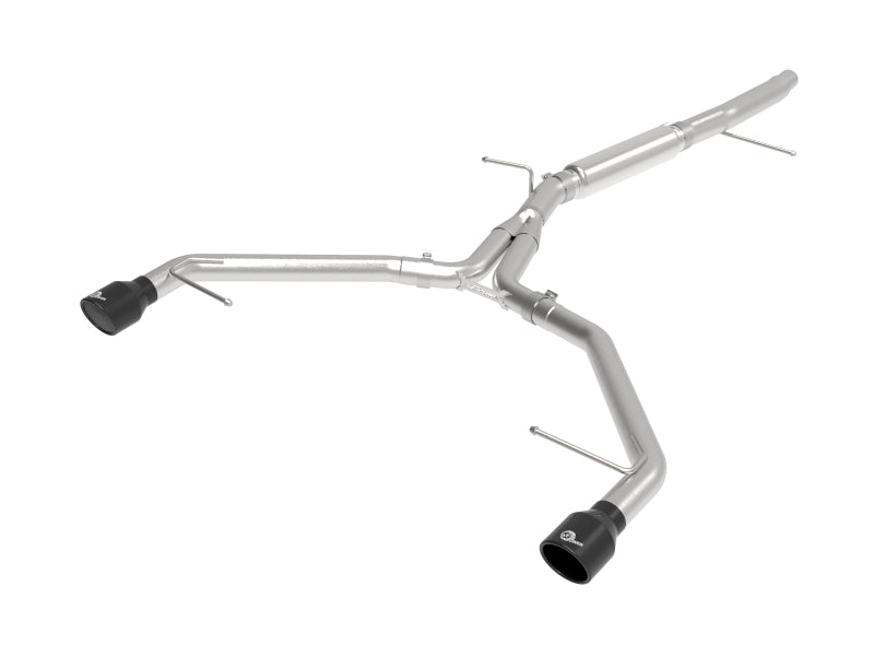 aFe 17-19 Audi A4 (L4-2.0L) MACH Force-Xp  Stainless Steel Axle-Back Exhaust System - Black Tip 49-36419-B