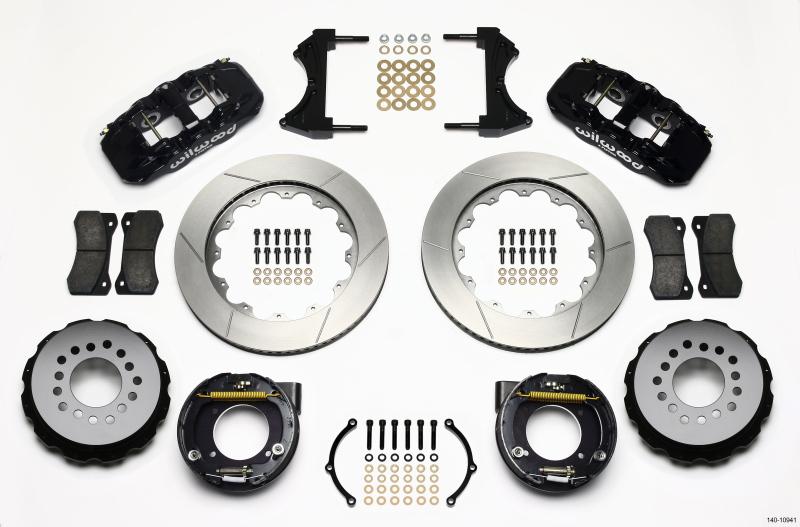 Wilwood AERO4 Rear P-Brake Kit 14.00in Chevy C-10 2.42 Offset 5-lug 140-10941 Main Image