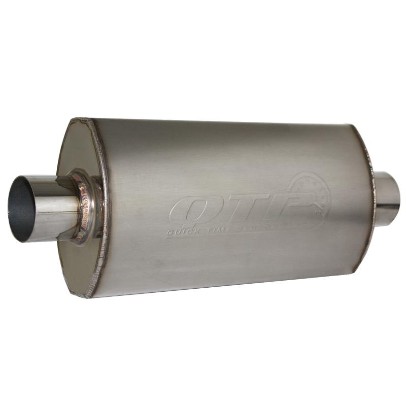 QTP 3in Weld-On 304SS AR3 Muffler 12300 Main Image