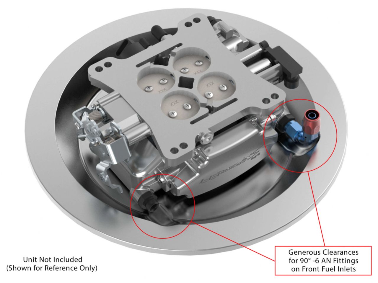 Holley Sniper Efi Air Cleaner Drop Base - Chrome