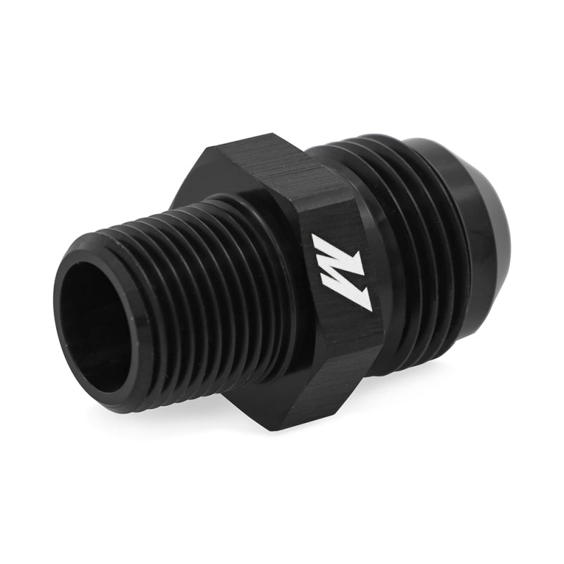 Mishimoto Aluminum -12AN to 1/2 NPT Fitting - Black MMFT-ADA-1212