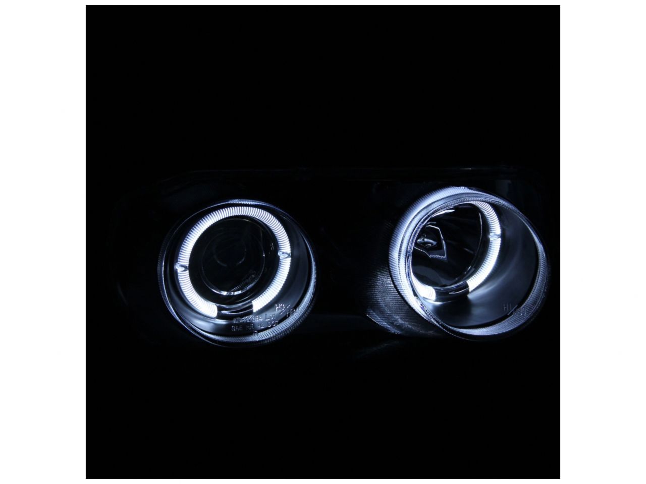 Anzo 1994-1997 Acura Integra Projector Headlights w/ Halo Black