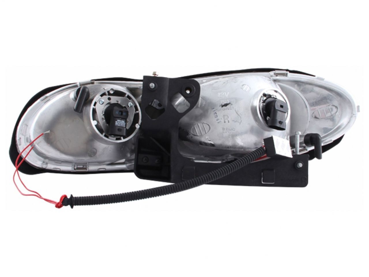 Anzo 1998-2002 Chevrolet Camaro Crystal Headlights w/ Halo Black