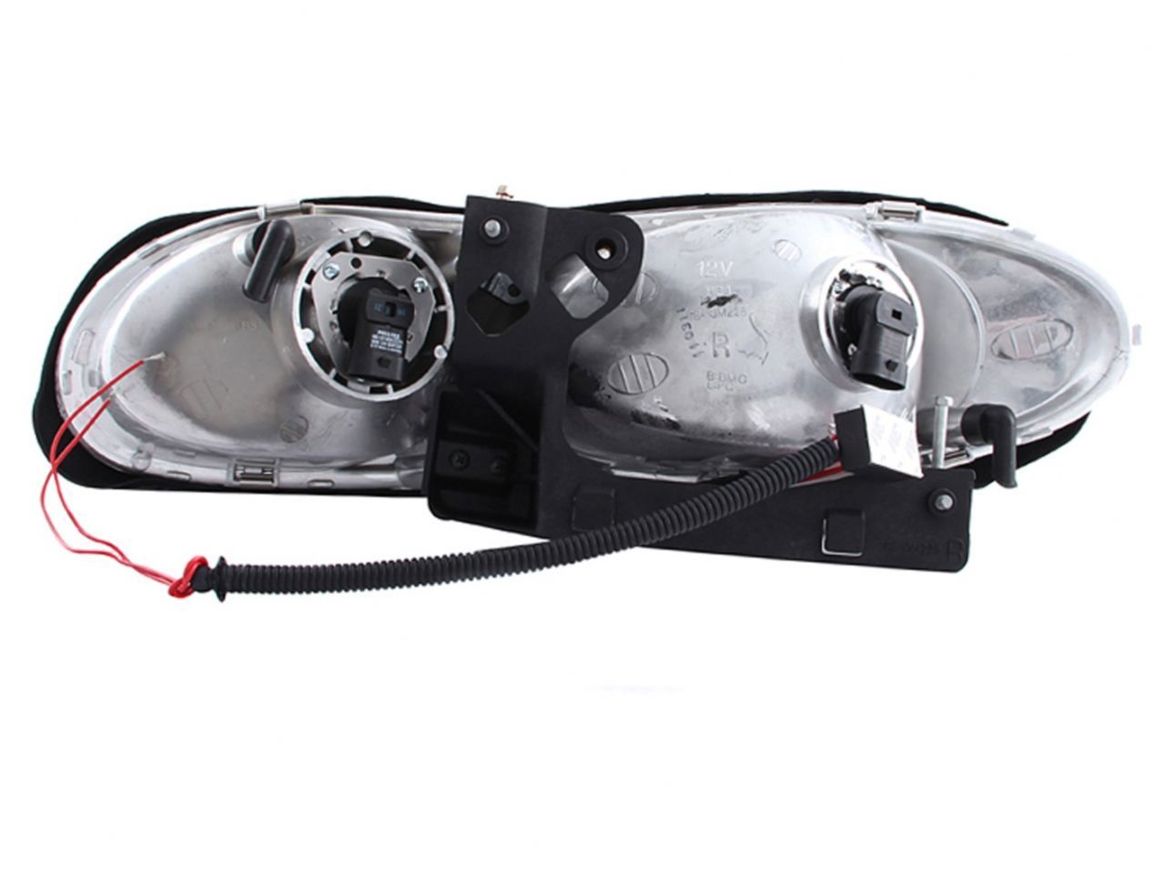 Anzo 1998-2002 Chevrolet Camaro Crystal Headlights w/ Halo Chrome