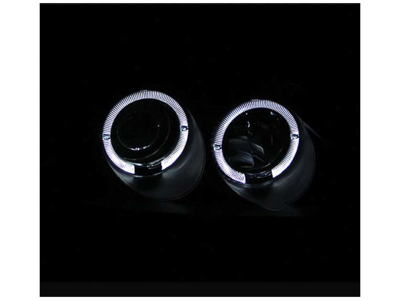 Anzo 2001-2003 Honda Civic Projector Headlights w/ Halo Black