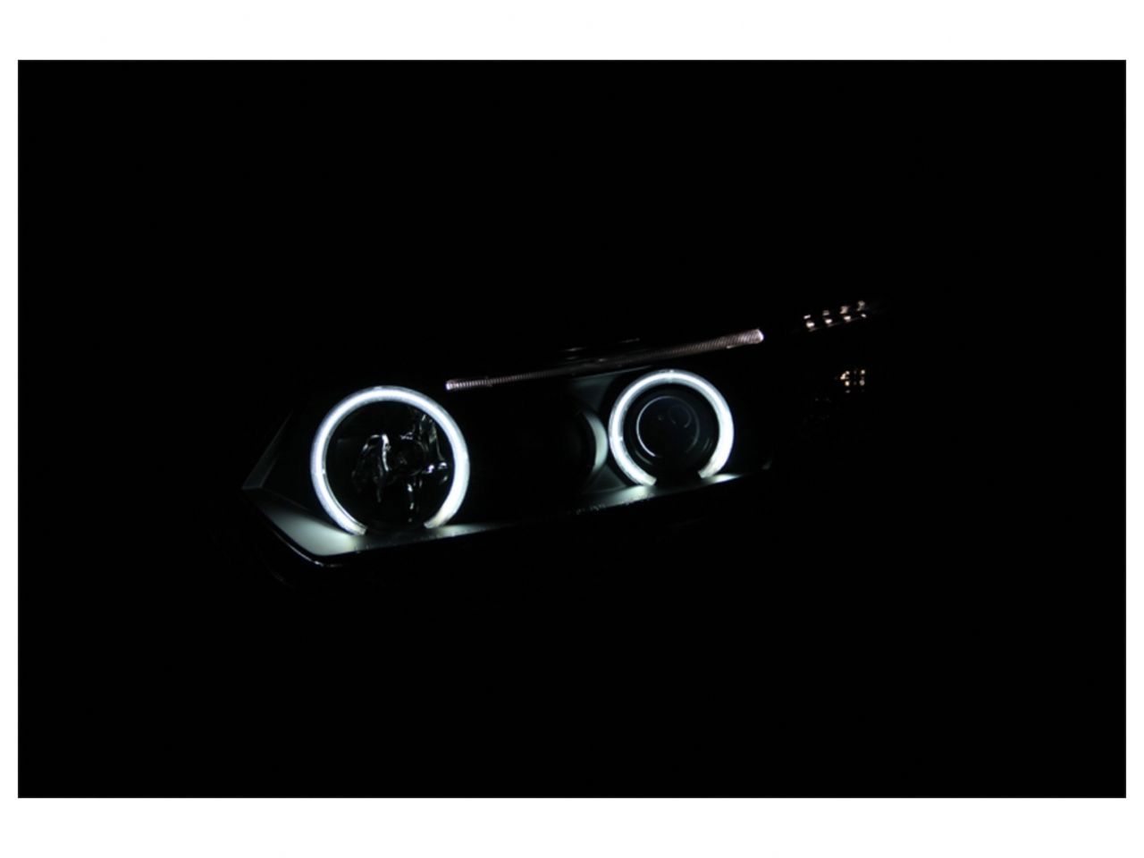 Anzo 2006-2011 Honda Civic Projector Headlights w/ Halo Black (CCFL)