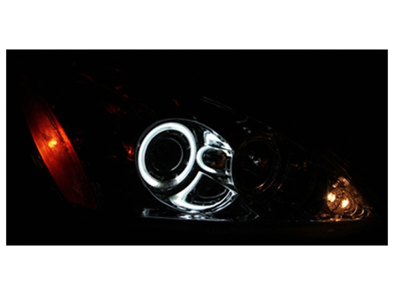 Anzo 2004-2007 Mitsubishi Lancer Projector Headlights w/ Halo Chrome (CCFL)