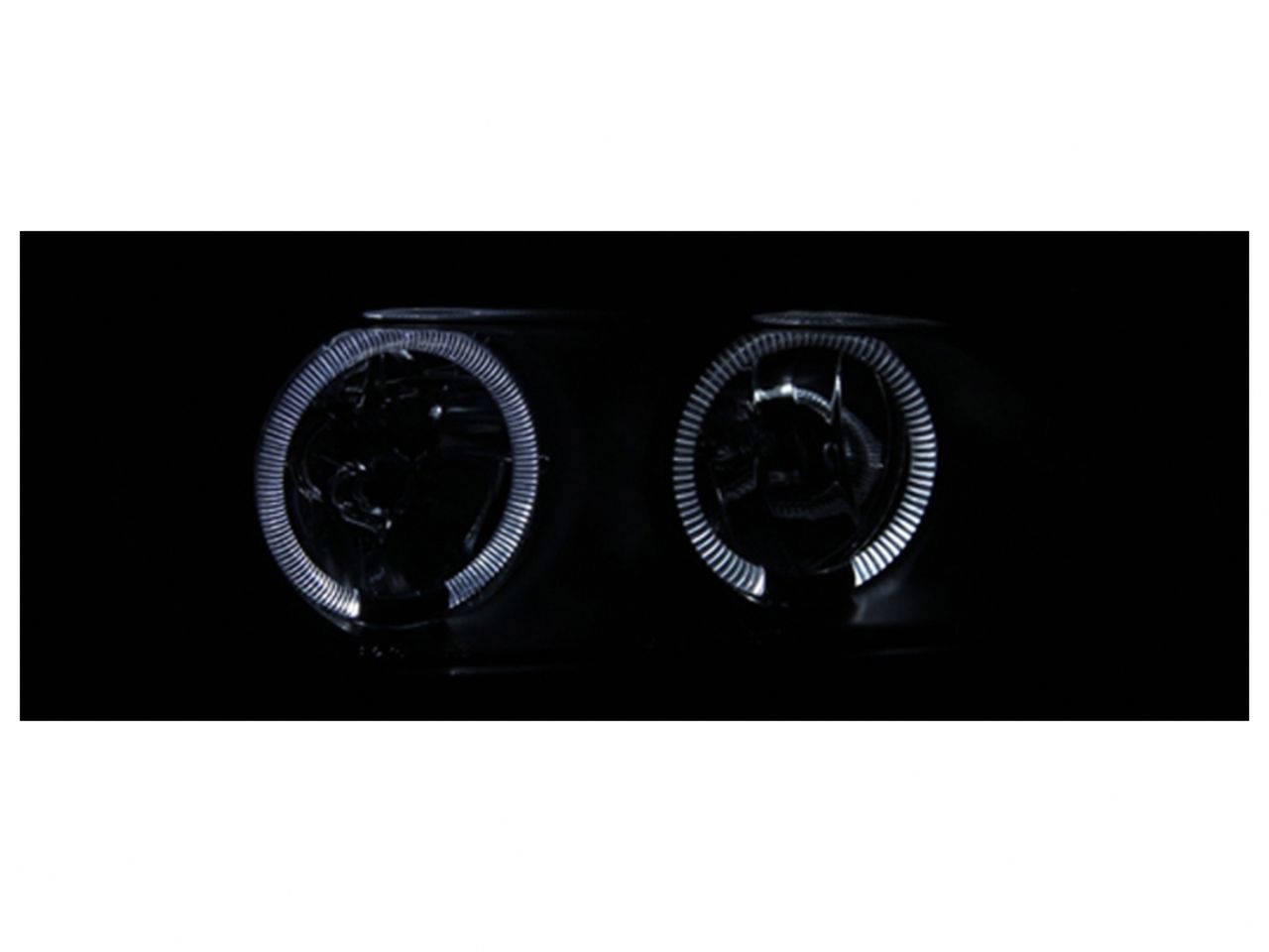 Anzo 1997-2002 Mitsubishi Mirage Crystal Headlights w/ Halo Black