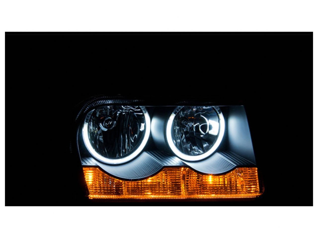 Anzo 2005-2010 Chrysler 300 Crystal Headlights w/ Halo Black (CCFL)