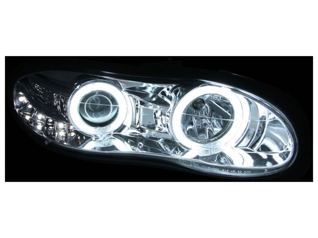 Anzo 1998-2002 Chevrolet Camaro Projector Headlights w/ Halo Chrome