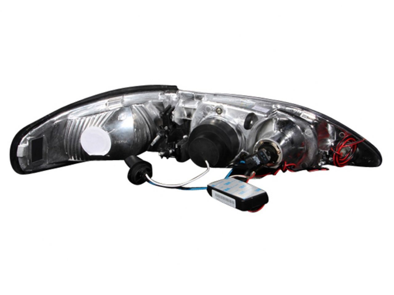 Anzo 1994-1998 Ford Mustang Projector Headlights w/ Halos (CCFL) Black 1pc