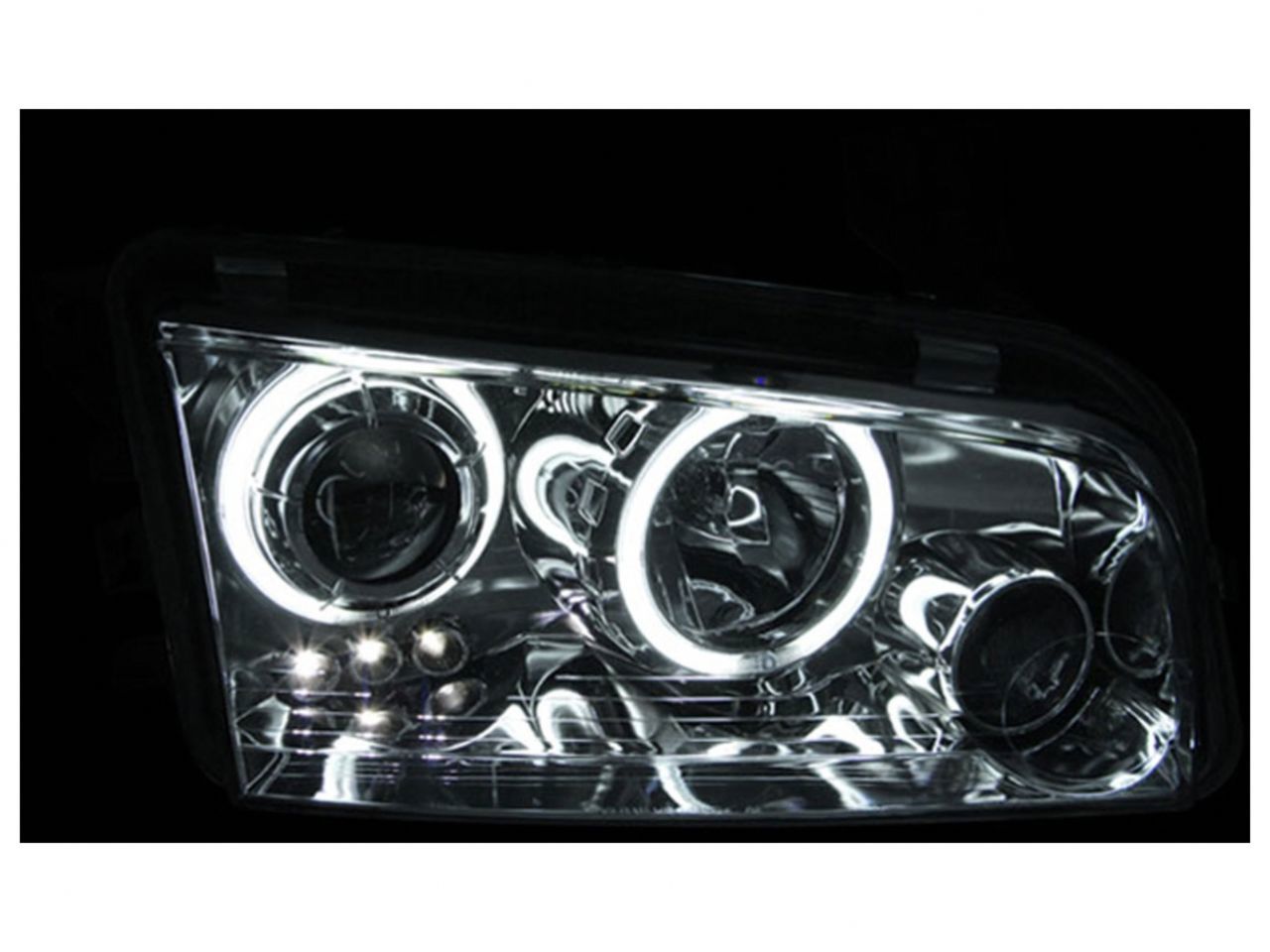 Anzo 2006-2010 Dodge Charger Projector Headlights w/ Halo Chrome (CCFL)