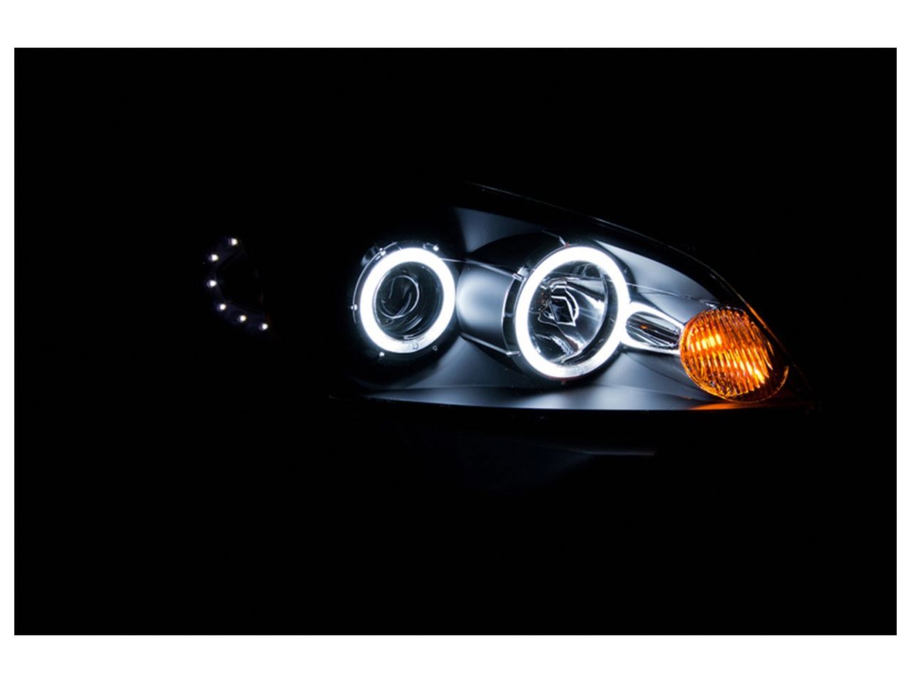 Anzo 2006-2007 Chevrolet Monte Carlo Projector Headlights w/ Halo Black