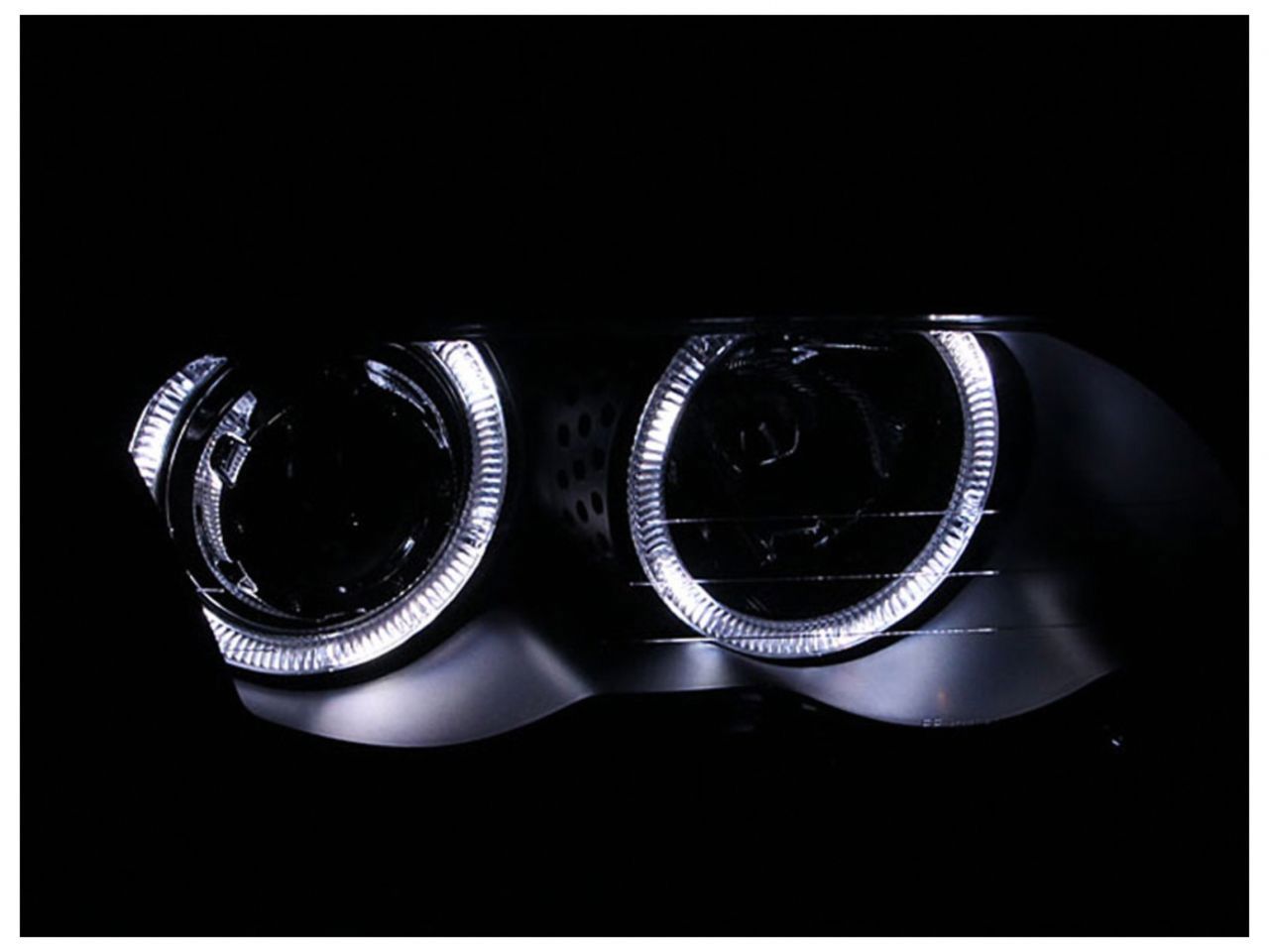 Anzo 1999-2001 BMW 3 Series E46 Projector Headlights w/ Halo Black (CCFL)