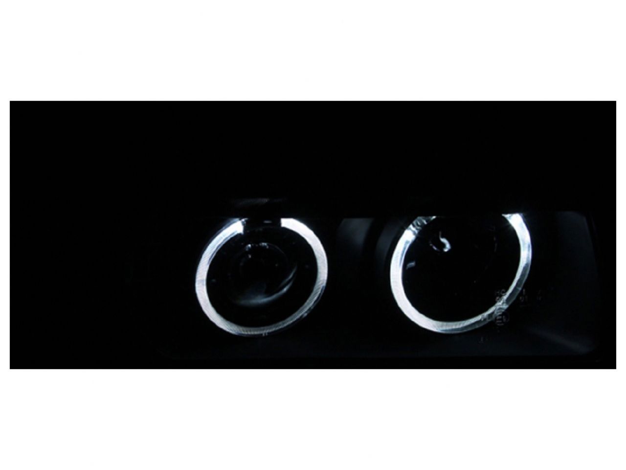 Anzo 1992-1998 BMW 3 Series E36 Projector Headlights w/ Halo Black (CCFL)