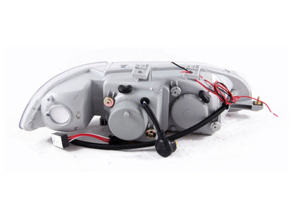 Anzo 1992-1995 Honda Civic Projector Headlights w/ Halo Chrome 1pc