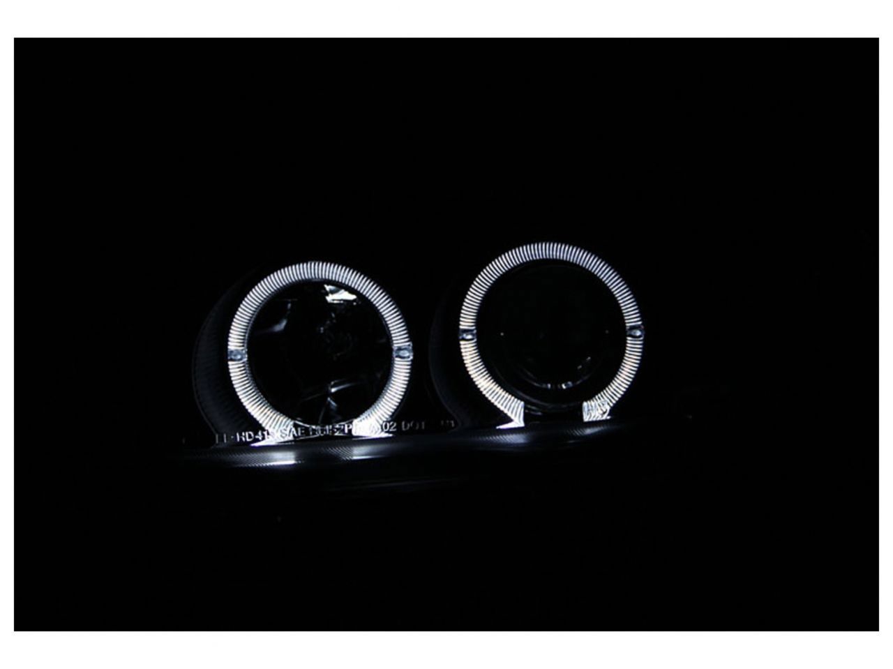 Anzo 1992-1995 Honda Civic Projector Headlights w/ Halo Black 1pc