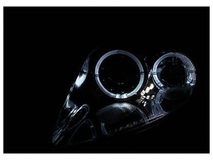 Anzo 2000-2005 Mitsubishi Eclipse Projector Headlights w/ Halo Chrome