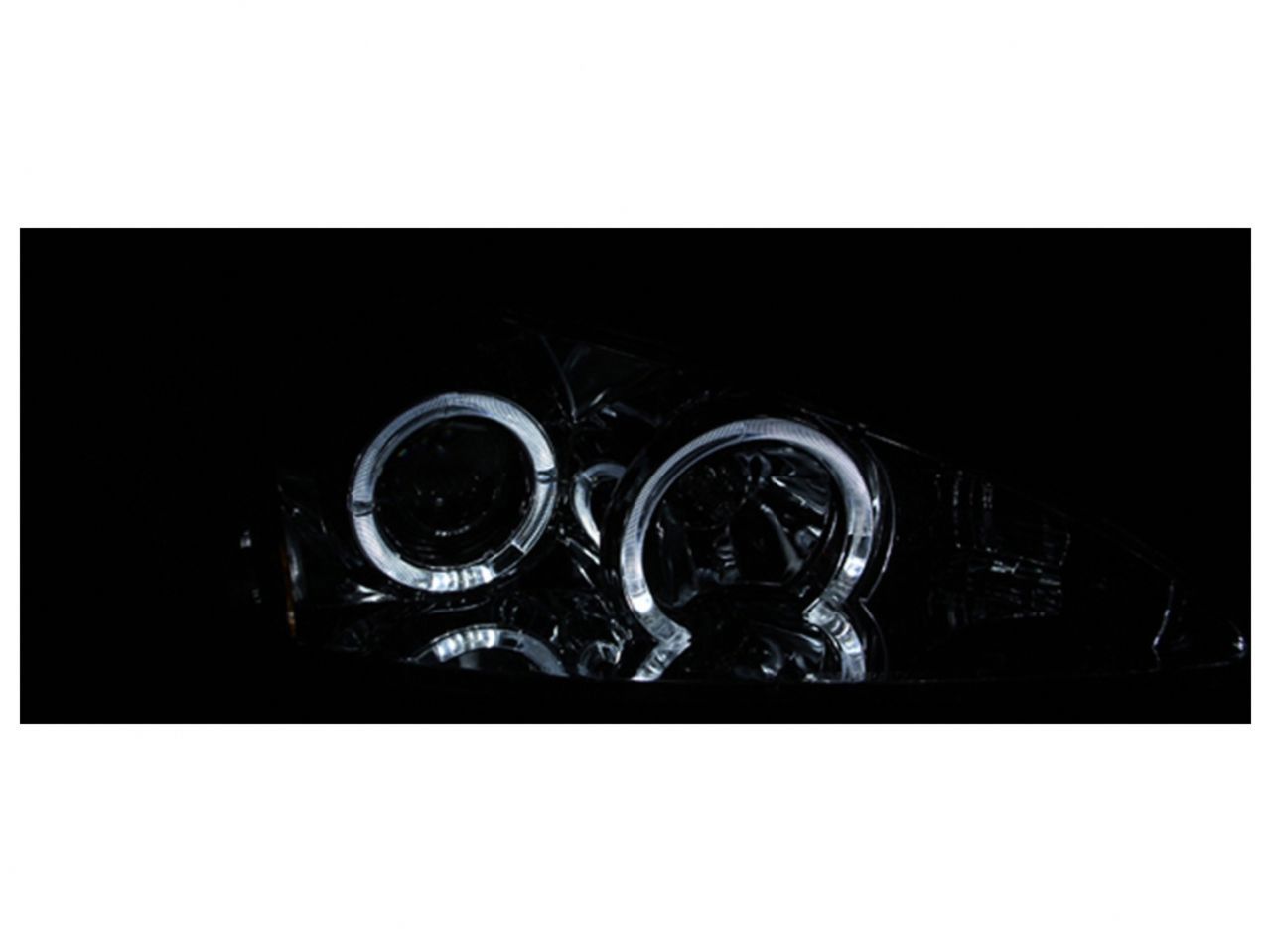 Anzo 1999-2005 Pontiac Grand Am Projector Headlights w/ Halo w/ LED Chrome