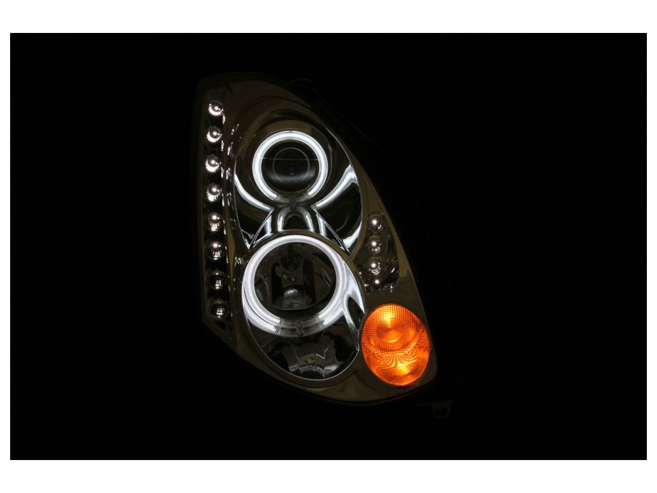 Anzo 2003-2007 Infiniti G35 Projector Headlights w/ Halo Chrome (CCFL)