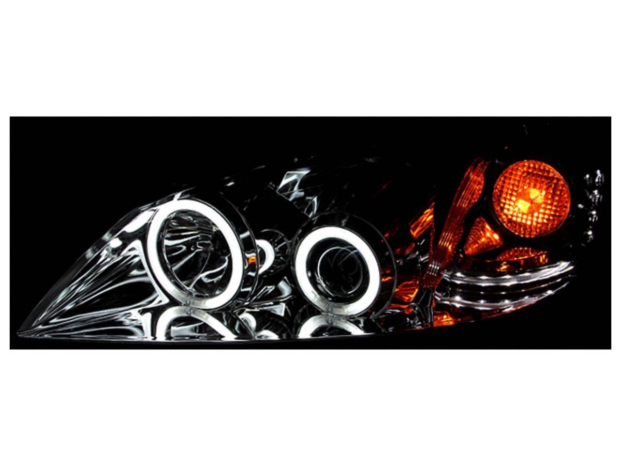 Anzo 2005-2010 Pontiac G6 Projector Headlights w/ Halo Chrome (CCFL)