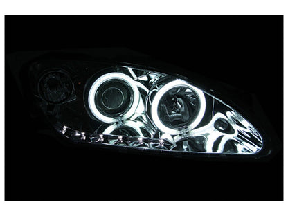 Anzo 2004-2009 Honda S2000 Projector Headlights w/ Halo Chrome (CCFL)