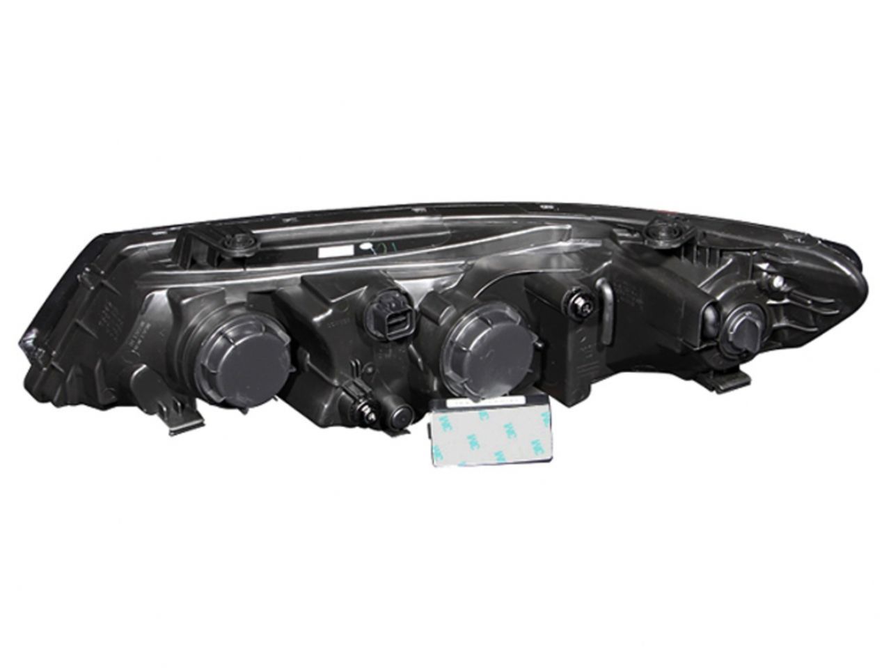 Anzo 2010-2013 Kia Forte Projector Headlights w/ Halo Black (CCFL)