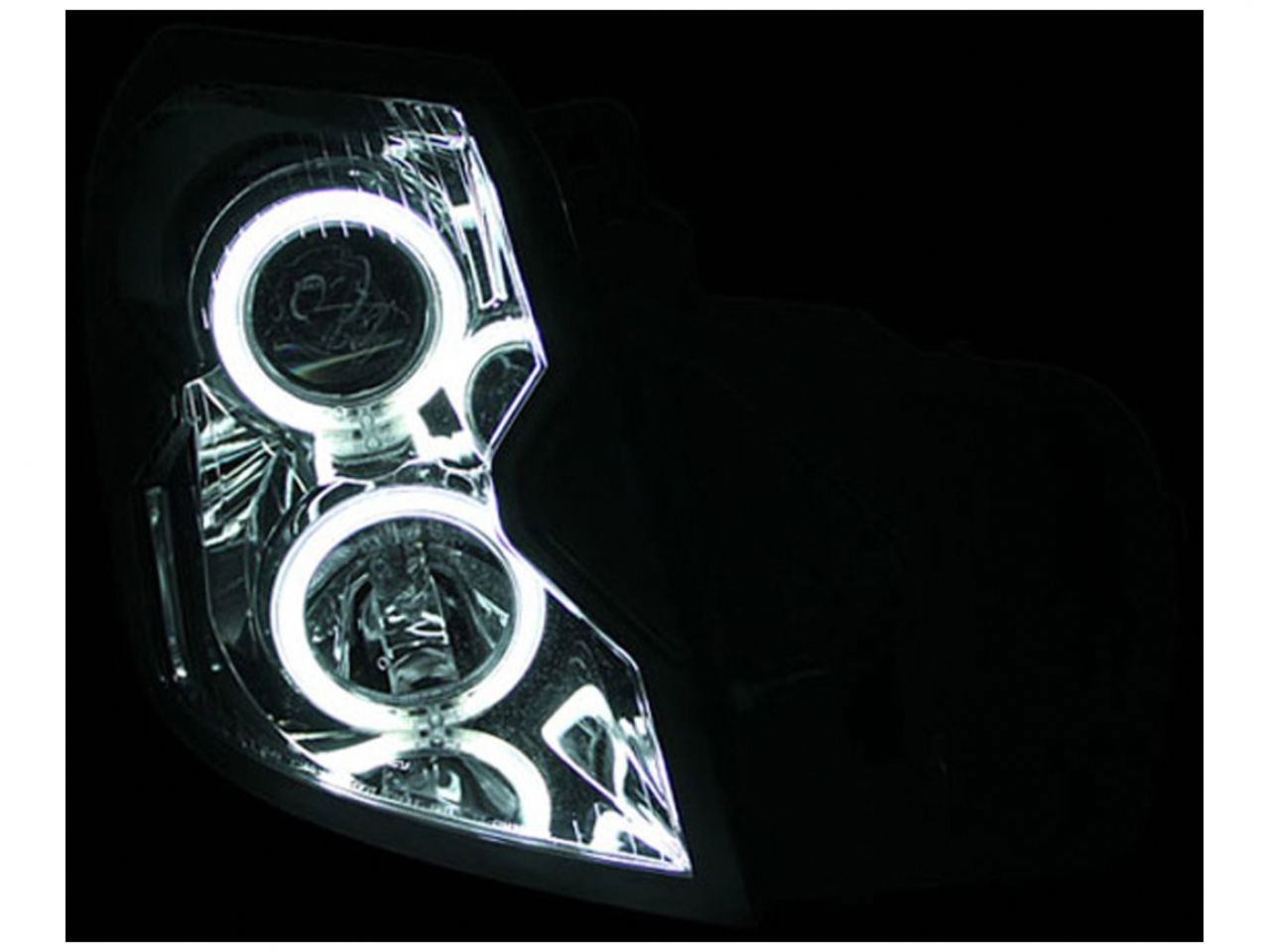 Anzo 2003-2007 Cadillac Cts Projector Headlights w/ Halo Black (CCFL)