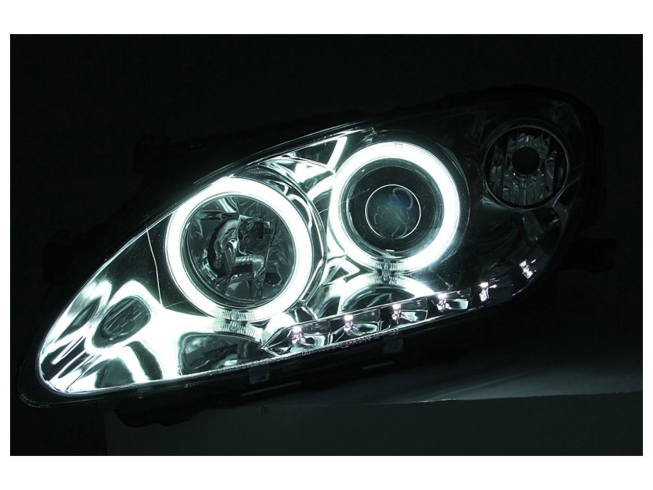 Anzo 2000-2003 Honda S2000 Projector Headlights w/ Halo Chrome (CCFL)