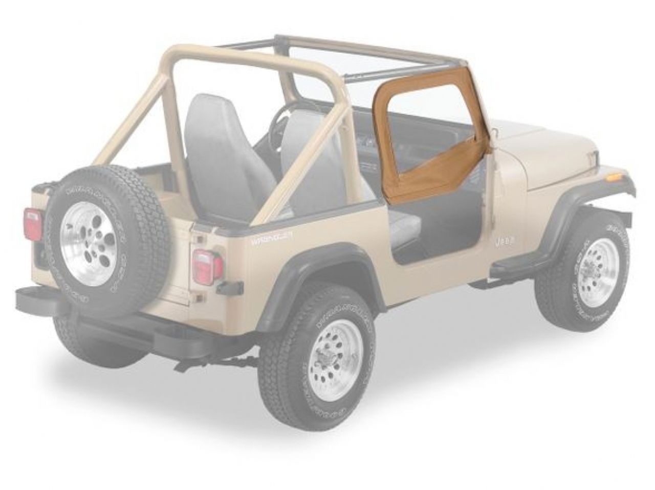 Bestop Jeep 97-06 Wrangler; Fit existing factory upper door frames