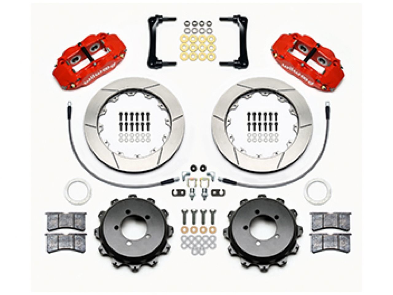 Wilwood FNSL4R Rear Kit, 12.88", Red, 2008-2012 Subaru