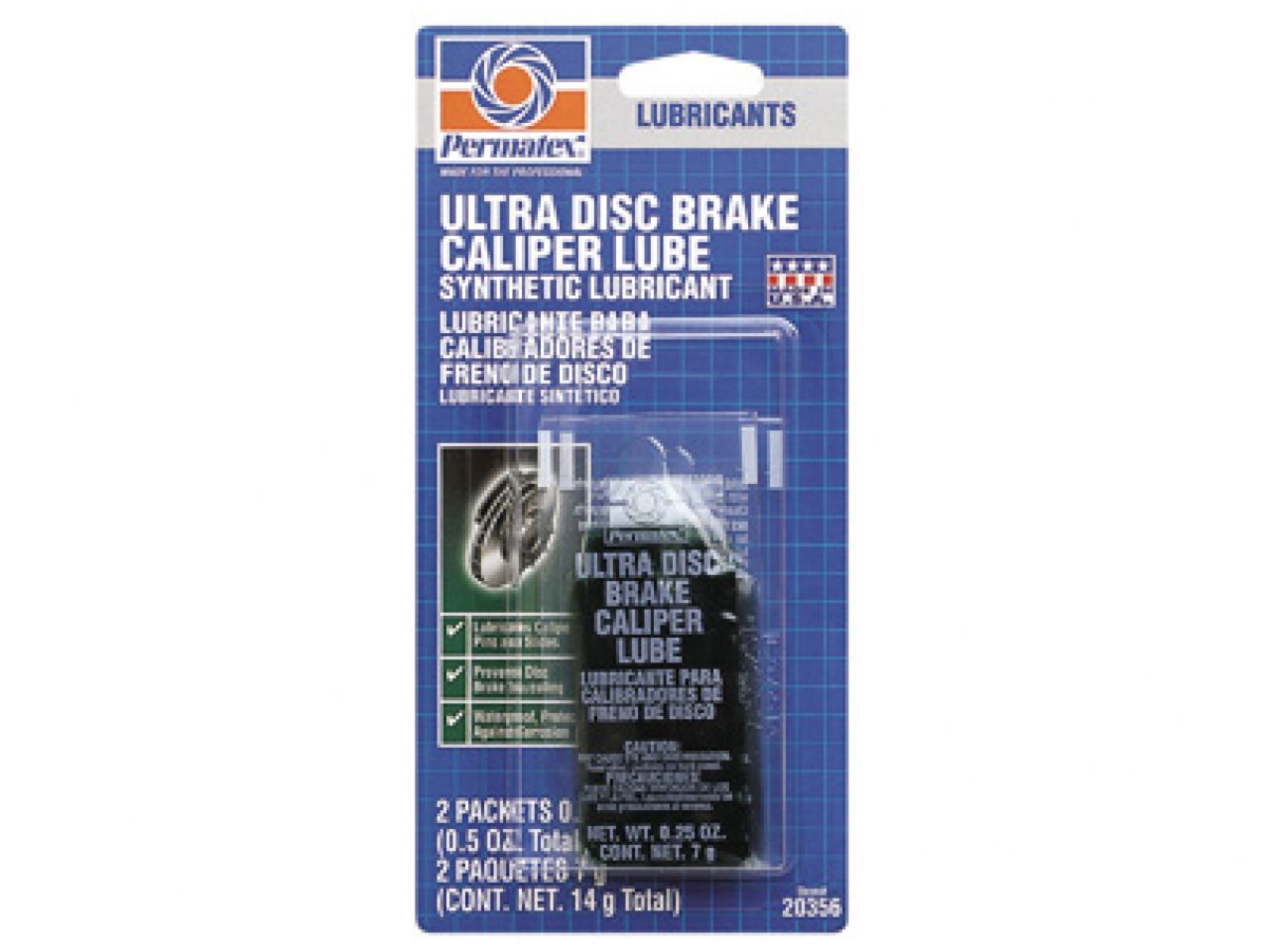 Permatex Ultra Disc Brake Caliper Lube, 8 oz brush top bottle, Each