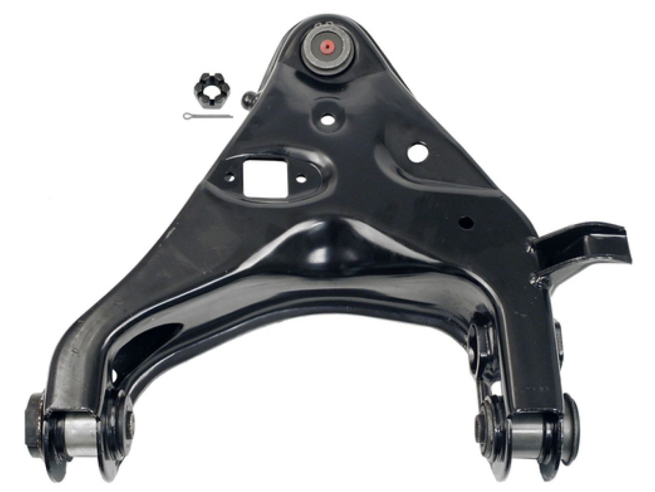 Moog Control Arm, Replacement, Steel, Black, Front Lower Driver Side, Ford