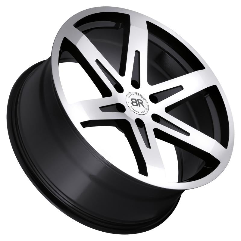 Black Rhino Peak 20x9.0 6x114.3 ET20 CB 76.1 Gloss Black w/Mirror Cut Face Wheel 2090PEK206114B76 Main Image