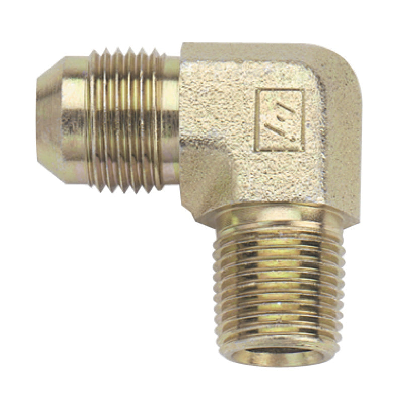 Fragola -8AN x 3/8 NPT 90 Degree Adapter - Steel 582208