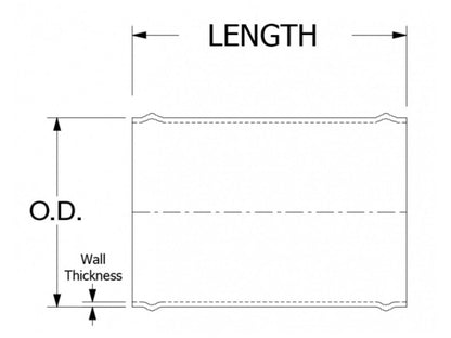 HPS 6061 Aluminum Joiner Tube Piping Hose Connector with Bead Roll