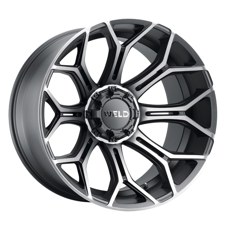 Weld Off-Road W112 22X12 Gradient 5X127 5X139.7 ET-44 BS4.75 Satin Black w/ Machine Lip DDT 87.1 W11222057475