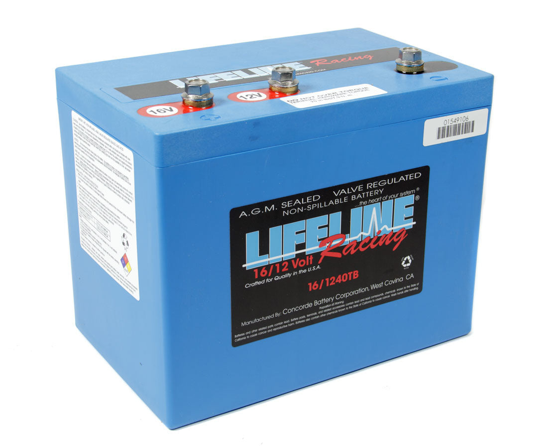 Lifeline Batteries 16 Volt 3 Post Battery LFBLL-16/1240TB