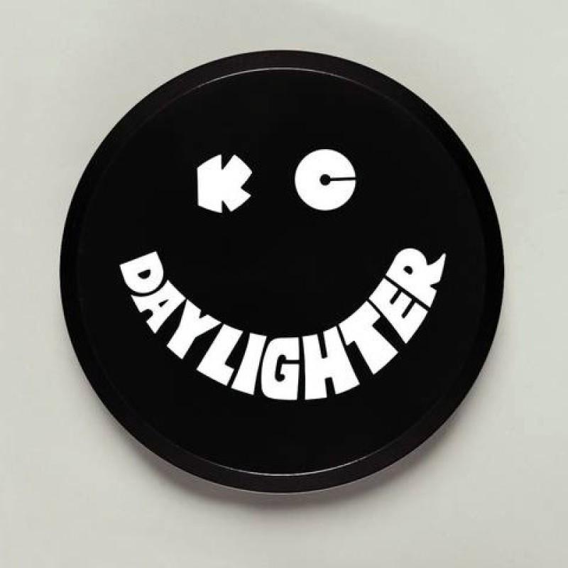 KC HiLiTES 6in. Round Hard Cover for Daylighter/SlimLite/Pro-Sport (Single) - Black w/White Smile 5200 Main Image