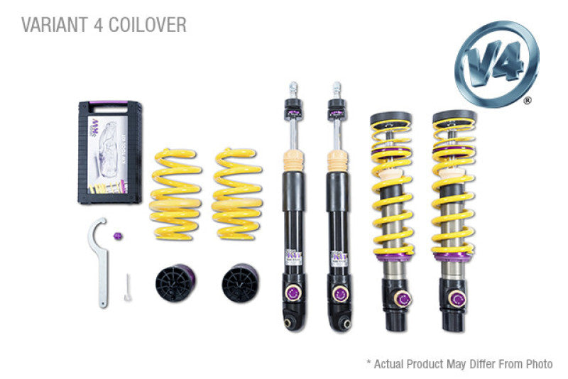 KW Coilover Kit V4 2011+ Lamborghini Aventador Incl. Roadster w/o Electronic Dampers 3A711007