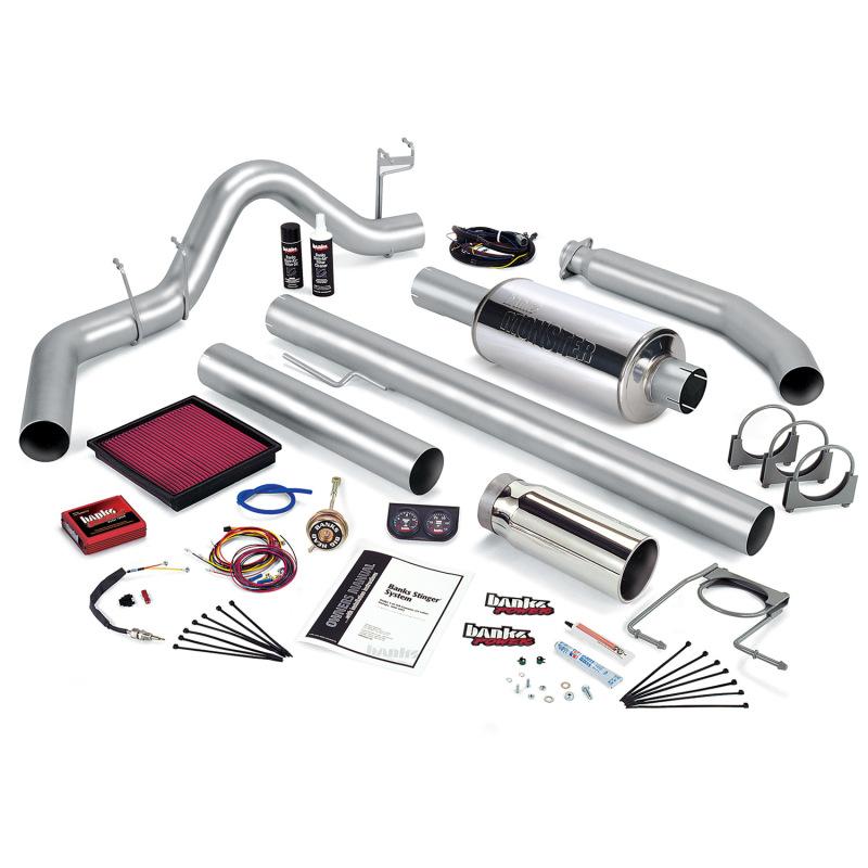 Banks Power 01 Dodge 5.9L 235Hp Ext Cab Stinger System - SS Single Exhaust w/ Chrome Tip 49369 Main Image