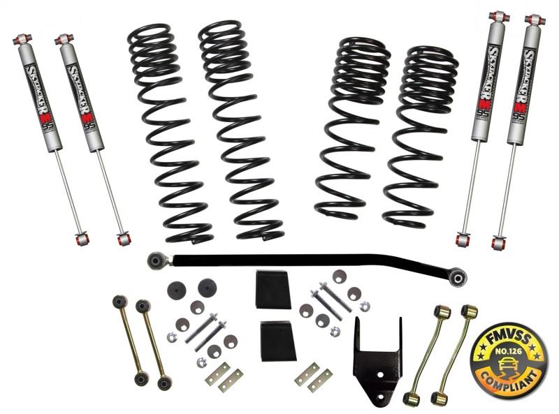 Skyjacker 2018 Jeep Wrangler (JL) 2DR 3.5in Suspension Lift Kit w/M95 Shocks JL35BPMLT Main Image