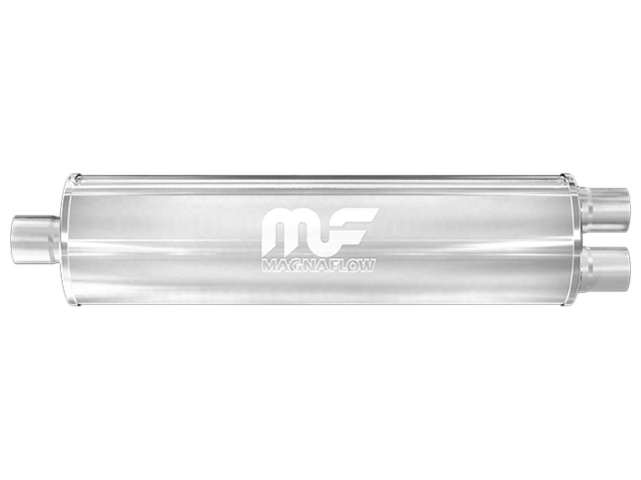 MagnaFlow 7" Round Center/Dual Straight Through Performance Muffler