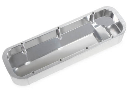 Quick Fuel QFT Big Block Chevy Silver Fabricated Aluminum Valve Cover, w/Hole