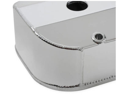 Quick Fuel QFT Big Block Chevy Silver Fabricated Aluminum Valve Cover, w/Hole