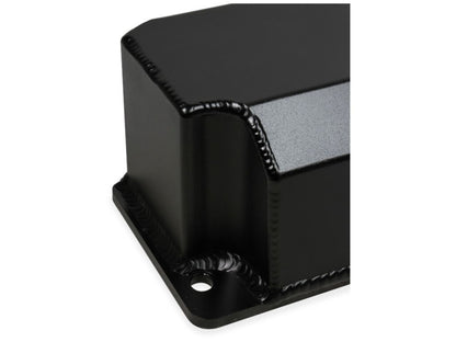 Quick Fuel QFT fabricated Aluminum Valve Cover black BBC w/ breather Hole
