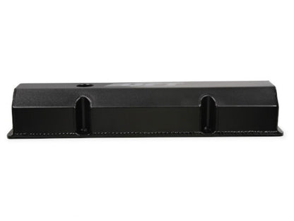 Quick Fuel QFT Fabricated Aluminum valve cover-Small Block SBC Finish w/Hole